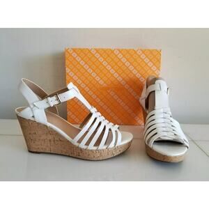 NEW Wedge Heels Sandals Women's shoes size 9.5 White